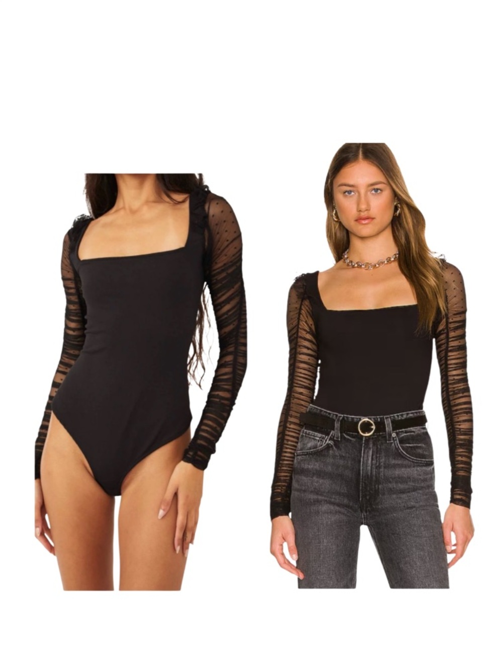 Intimately Free People Must Be Love Bodysuit Black